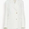 Mani Denim Blazer In Ivory 1 Mani Denim Blazer In Ivory -ULLA JOHNSON Shop 026a35a020a59ec35d481dce1d80cfd1