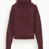 High Neck Sweater In Bordeaux -ULLA JOHNSON Shop 02cdb953f2bb86c2fefbe77433d282ac