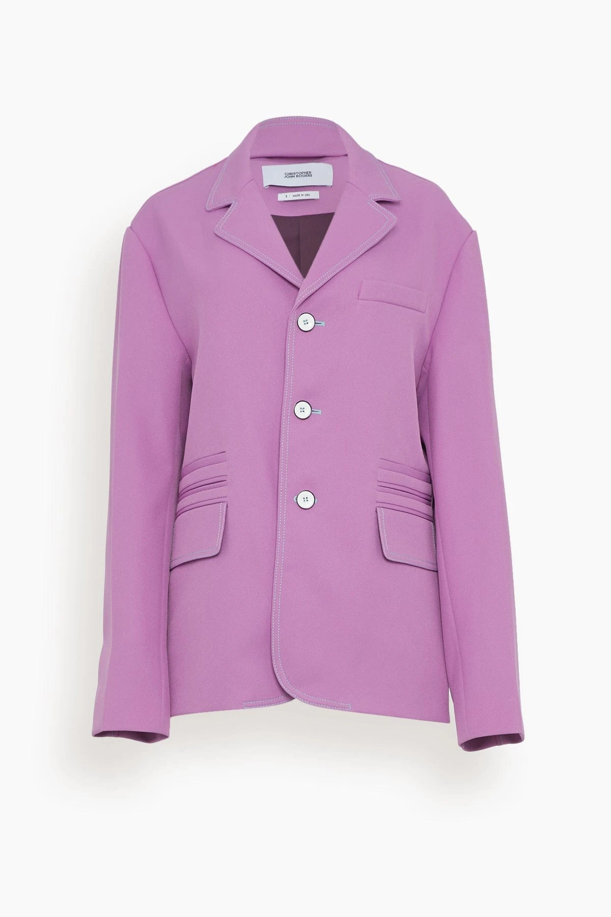 Oversized Unstructured Jacket In Grape 3 Oversized Unstructured Jacket In Grape