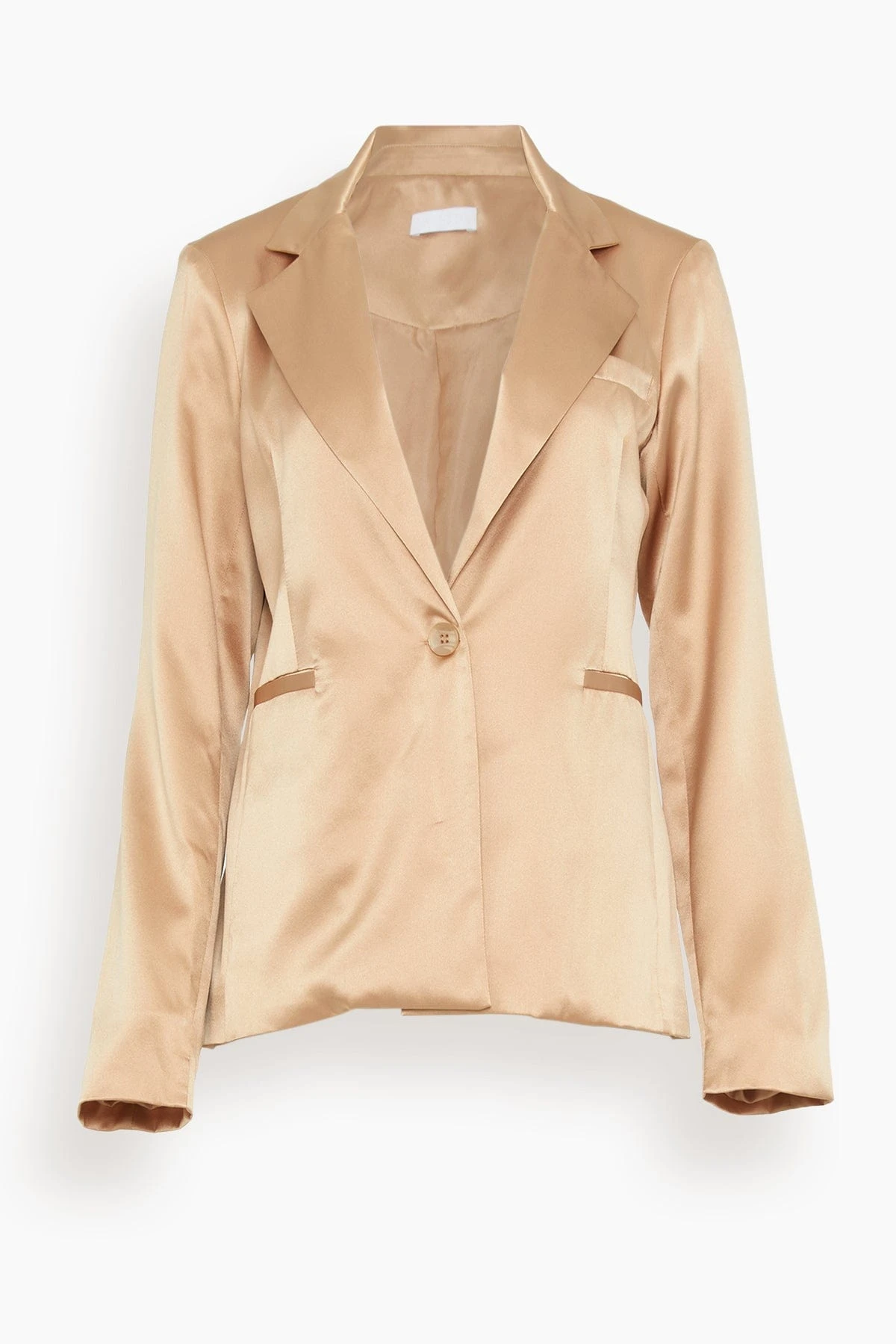 Alana Silk Blazer In Sandhill 3 Alana Silk Blazer In Sandhill