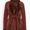 Double Face Cashmere Silky Lamb Jacket In Red Velvet -ULLA JOHNSON Shop 0d28643c50775e30f90853f7891b2bda