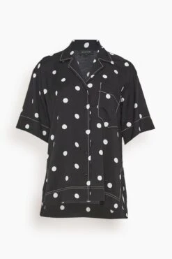 Olive Short Sleeve Shirt In Spot