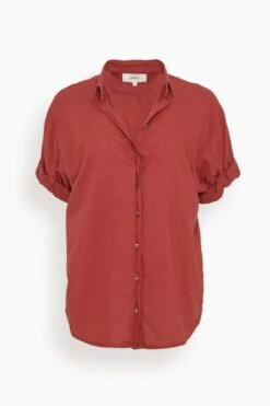 Channing Shirt In Brick Red