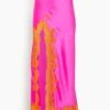High Slit Lace Applique Skirt In Hot Fuschia -ULLA JOHNSON Shop 15aa3f4f06b1265c98fcb218c2d2753f