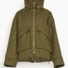 DOROTHEE SCHUMACHER Adventurous Movement Jacket In Khaki -ULLA JOHNSON Shop 17f78adabeba806fa74107af55e45bbf