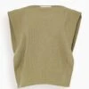 Top Sleeveless Round Neck Knit Sweater In Oliva 2 Top Sleeveless Round Neck Knit Sweater In Oliva -ULLA JOHNSON Shop 1ccd4f77df72a5ebfd0e4c2ef8507ac1