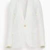 FORTE_FORTE Ripstop Fluid Viscose Jacket In White -ULLA JOHNSON Shop 1eb78f2e6f7a0a59a526b0125ece8628