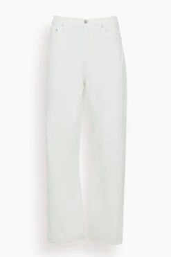 Toteme Twisted Seam Full Length Jean In Off White