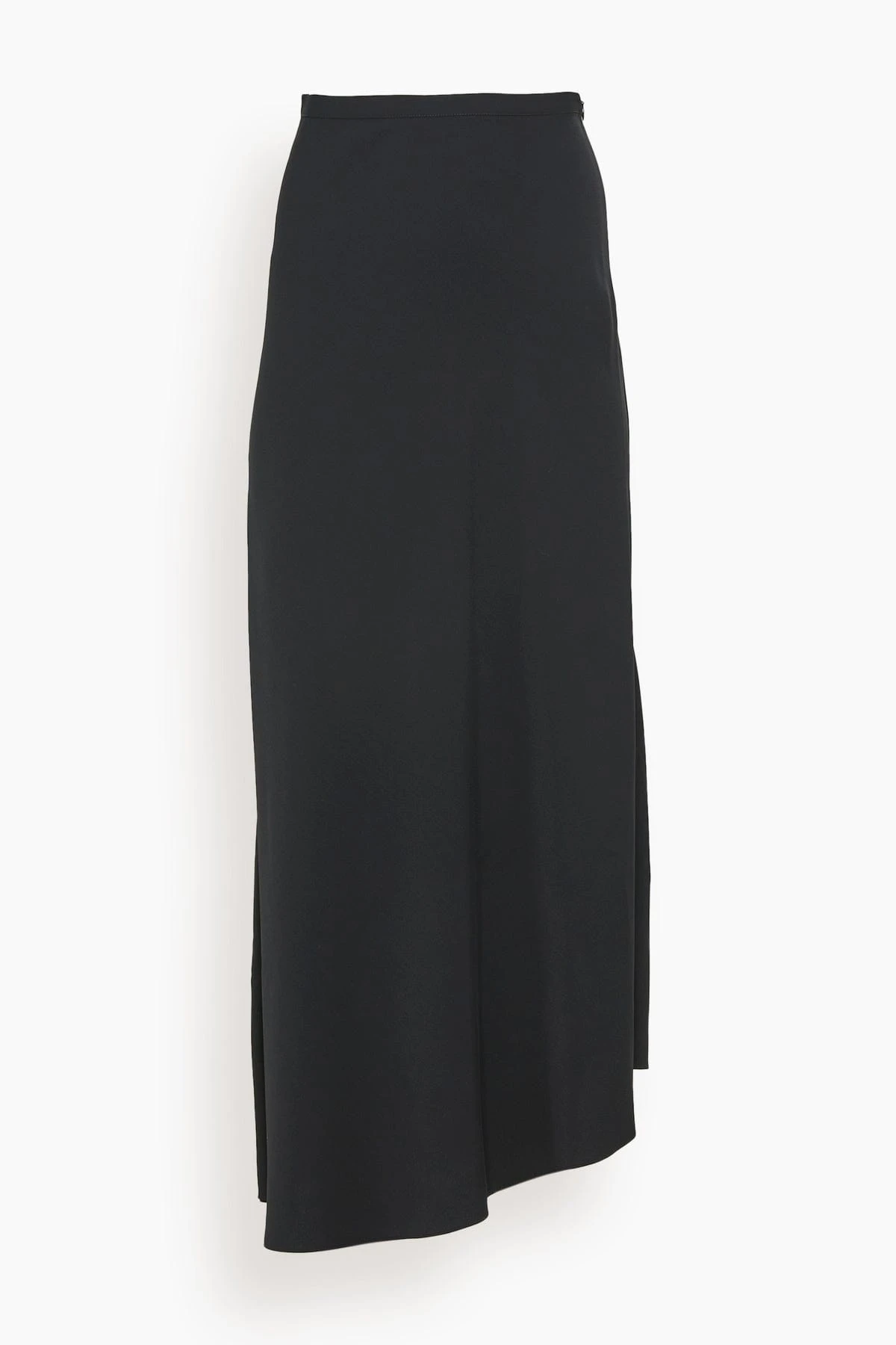 MM6 Maison Margiela Long Asymmetric Hem Skirt In Black 3 MM6 Maison Margiela Long Asymmetric Hem Skirt In Black