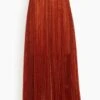 FORTE_FORTE Glitter Jacquard Tulle Skirt In Rust -ULLA JOHNSON Shop 236529945c9ffce37321cc77a8b6288d