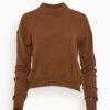 ALLUDE RD Sweater In Brown -ULLA JOHNSON Shop 244258acd301de6e12e1d014c34efb7e