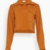 Dries Van Noten Herten Bis Jersey Top In Rust -ULLA JOHNSON Shop 283ec4124741b9f61e368900b6c19f4f
