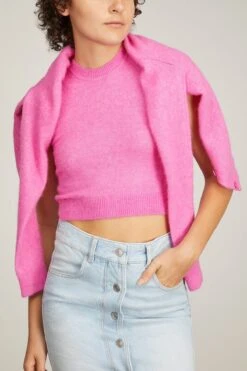 Amenita Sweater In Fluo Pink 13 Amenita Sweater In Fluo Pink -ULLA JOHNSON Shop 290683 5