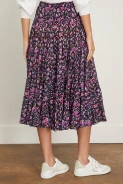 Elfa Skirt In Midnight/Pink -ULLA JOHNSON Shop 290714 3