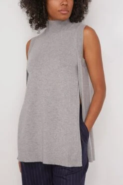 Drew Vest In Dove Grey -ULLA JOHNSON Shop 293714 2 1