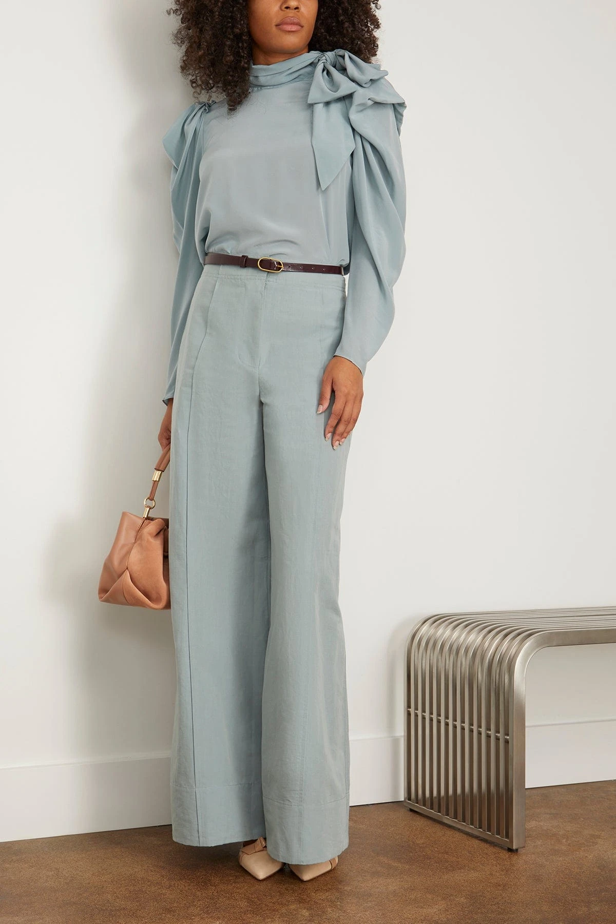 ULLA JOHNSON Brea Blouse In Agave 4 ULLA JOHNSON Brea Blouse In Agave - Image 2