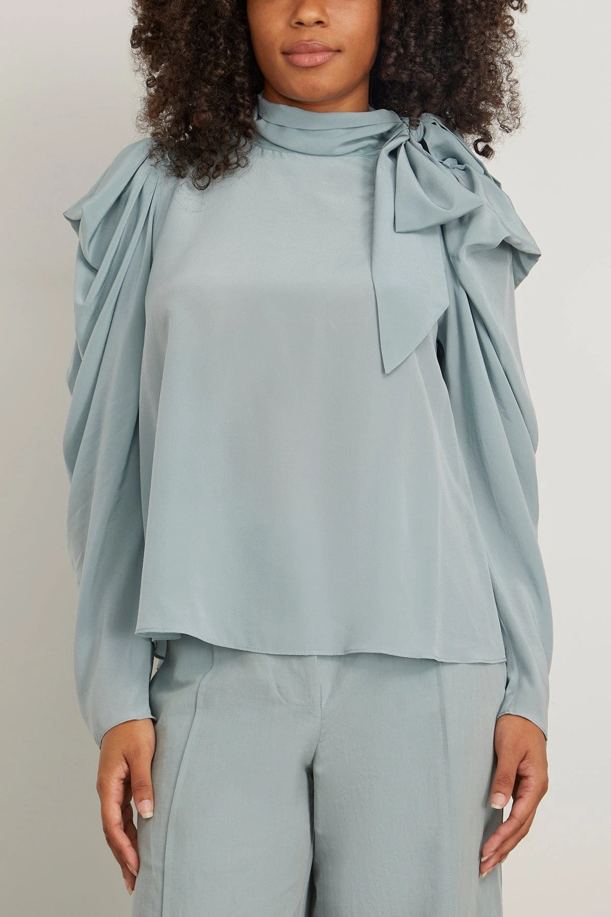 ULLA JOHNSON Brea Blouse In Agave 5 ULLA JOHNSON Brea Blouse In Agave - Image 3