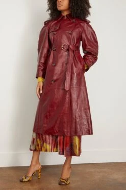 ULLA JOHNSON Marlowe Coat In Mahogany -ULLA JOHNSON Shop 297508 2