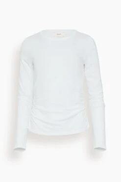 Frankie Long Sleeve Top In White