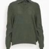 Lemaire Trompe L'oeil Jumper In Ivy Green 1 Lemaire Trompe L'oeil Jumper In Ivy Green -ULLA JOHNSON Shop 30000f7779ec3bc2801a4cad79414bf0