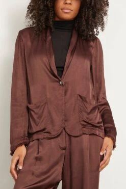 Jai Jacket In Chocolate -ULLA JOHNSON Shop 300614 2