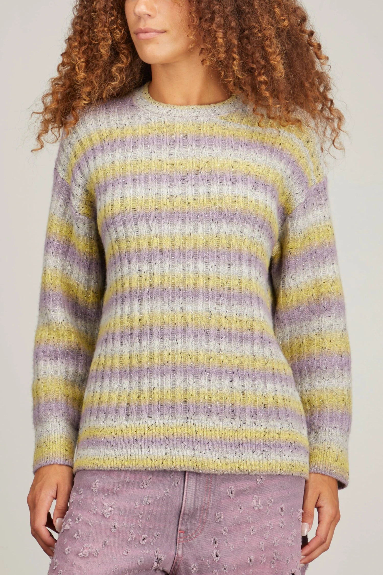 Samsoe Samsoe Jeni Crew Neck Sweater In Multicolor 5 Samsoe Samsoe Jeni Crew Neck Sweater In Multicolor - Image 3