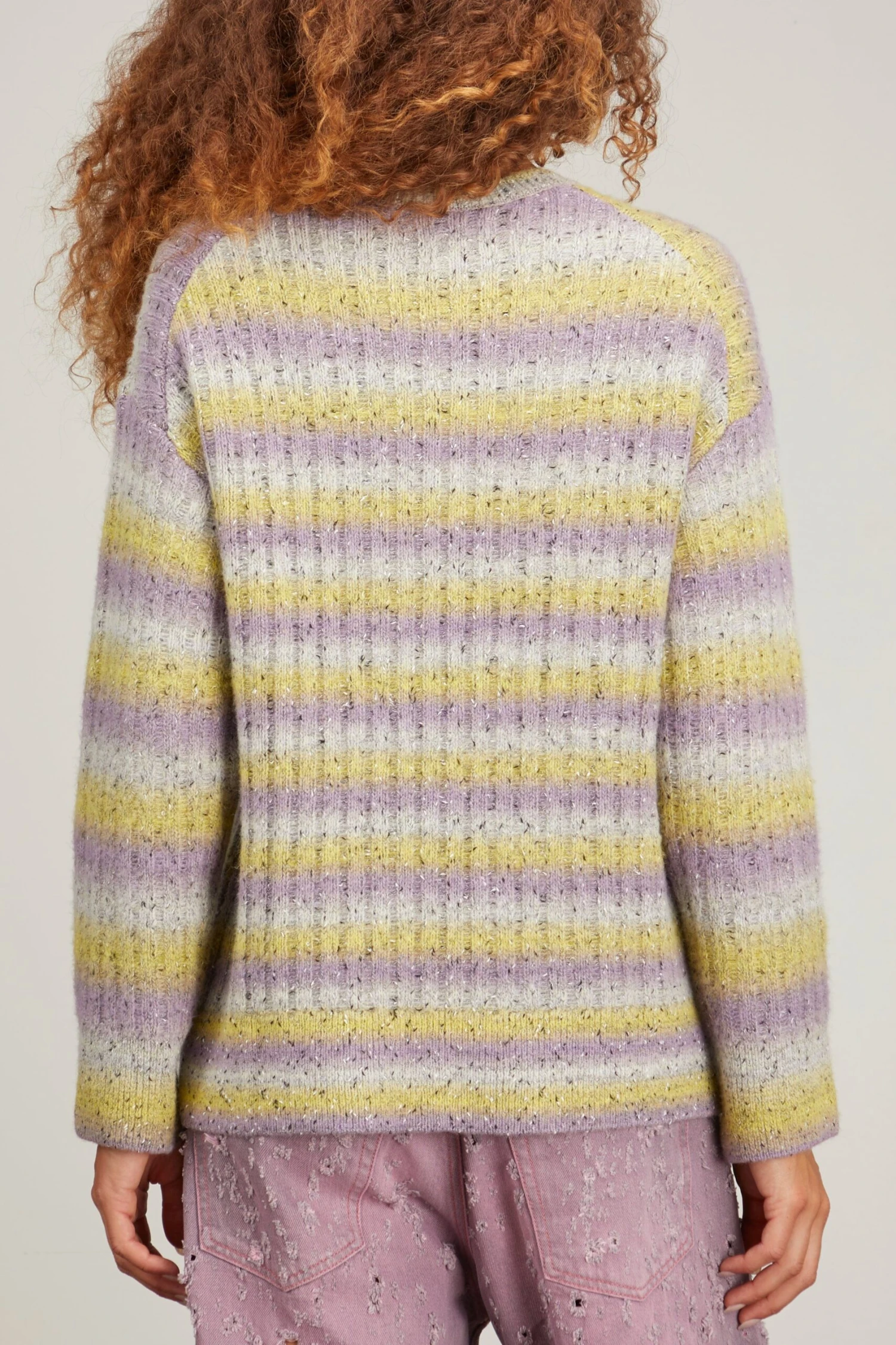Samsoe Samsoe Jeni Crew Neck Sweater In Multicolor 6 Samsoe Samsoe Jeni Crew Neck Sweater In Multicolor - Image 4
