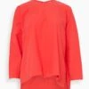 Mico Blouse In Carmine -ULLA JOHNSON Shop 3014146fd1643e1ebf1bc8d52ad84563