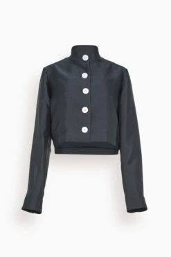 Penny Cropped Jacket In Black