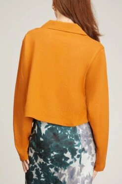 Dries Van Noten Herten Bis Jersey Top In Rust -ULLA JOHNSON Shop 306847 3