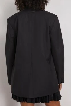 MM6 Maison Margiela Tuxedo Jacket In Black -ULLA JOHNSON Shop 307218 3