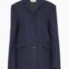 Senja Blazer In Navy Stripes -ULLA JOHNSON Shop 352517b076acda2b3ed43cf16d3e2432