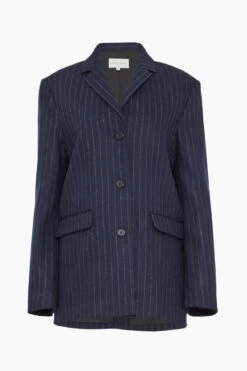 Senja Blazer In Navy Stripes