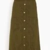 Bing Skirt In Olive -ULLA JOHNSON Shop 38297a8848c21d20e5d89f1b9726c6bc