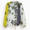 Vigolene Blouse In Navy Citrine Floral