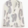Rowe Blazer In Ivory Paisley