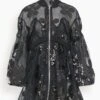 Simone Rocha Long Puff Sleeve Zip-Up Bomber Coat In Black -ULLA JOHNSON Shop 493c37321f5148bd7c442f5cf82a69f8