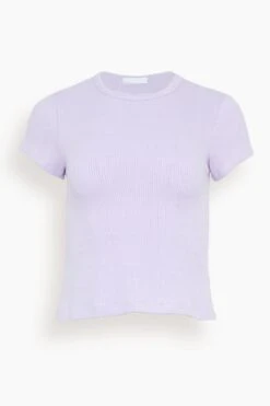 Yael Fitted Rib T-Shirt In Prism