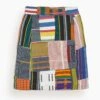 Patchwork Woven Mini Skirt In Multicolor -ULLA JOHNSON Shop 5221969dd99a419ebe1baaee07e24207