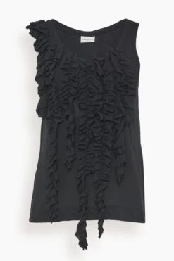 Dries Van Noten Havil Top In Black
