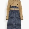 Sacai Cotton Gabardine X Padded Coat In Beige/Navy -ULLA JOHNSON Shop 5358814a0d3e1636f961dd2c5e25f2dd