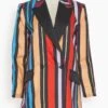 Pierre Jacket In Mix Rayures Usa -ULLA JOHNSON Shop 56053405e8e9e8d46f6a3454867b5c1a