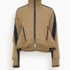 Sacai Technical Jersey Blouson In Beige -ULLA JOHNSON Shop 5863bbc333fcdd0d51ba82b2b2f30046