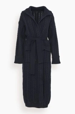 Bond Street Long Cardigan In Navy