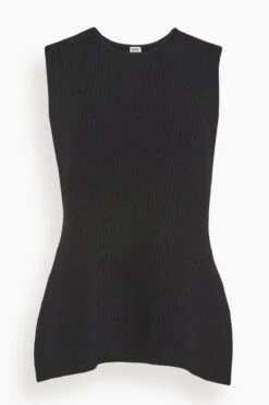 Toteme Contour Top In Black