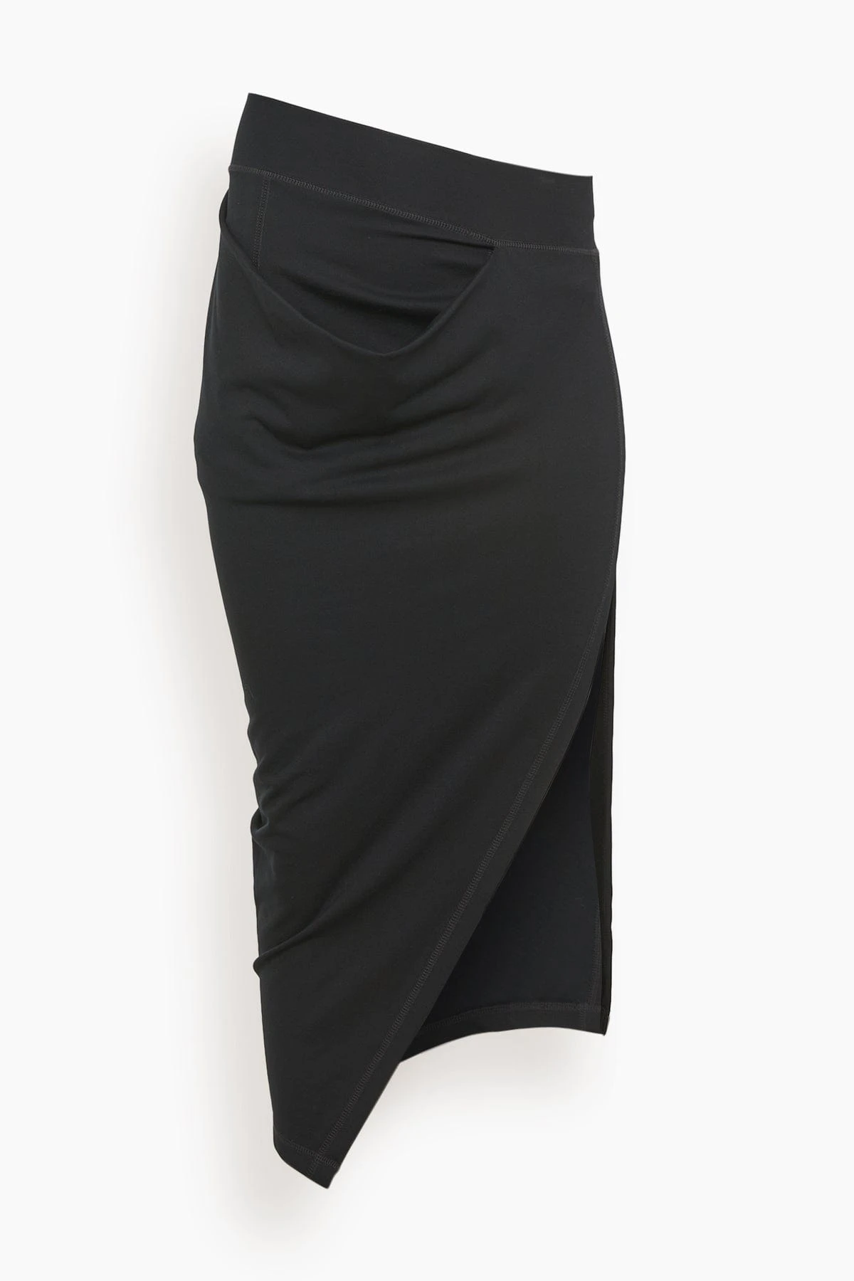 JW Anderson Asymmetric Draped Skirt In Black 3 JW Anderson Asymmetric Draped Skirt In Black