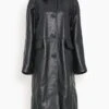 Toteme Raglan-Sleeve Leather Coat In Black -ULLA JOHNSON Shop 5e2623bd6abcb2ff975f53677814885a