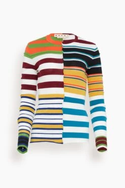 Marni Roundneck Sweater In Multicolor