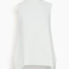 Sleeveless Top With Turtleneck In White -ULLA JOHNSON Shop 612b489780e239b579d149a2e88e5021