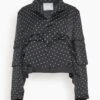 Sacai Polka Dot Flock Print Jacket In Black 2 Sacai Polka Dot Flock Print Jacket In Black -ULLA JOHNSON Shop 6225e81875aa0a22844f5a249aeb2fa2